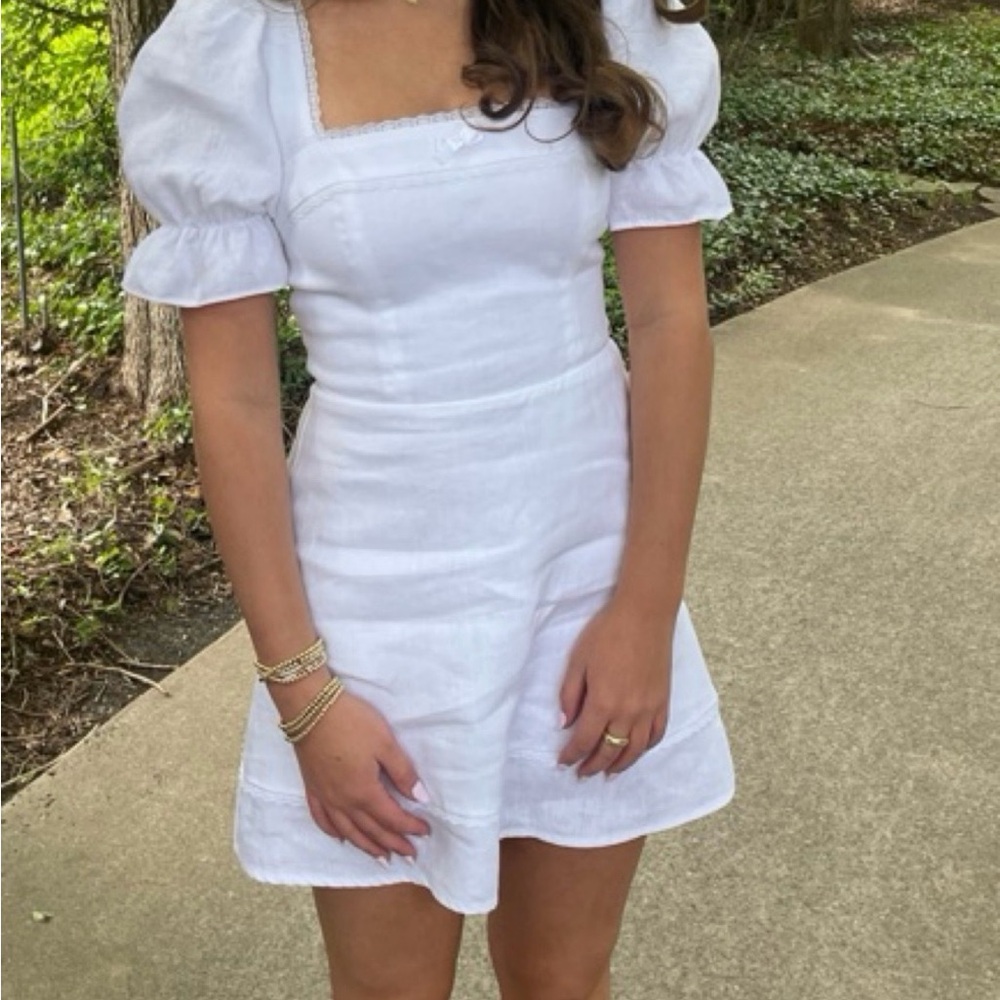 Reformation White Mini Dress